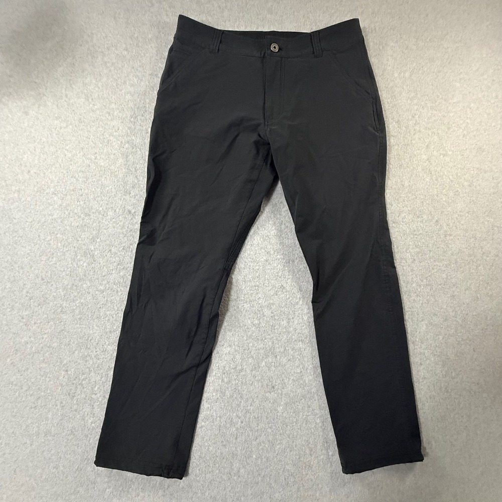 Kuhl Resistor Chino Pants Mens 34x30 Black Water Resistant Stretch Articulated